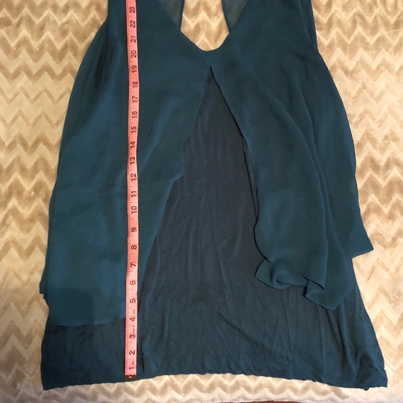 Flowy Teal Tank - Picture 2 of 3